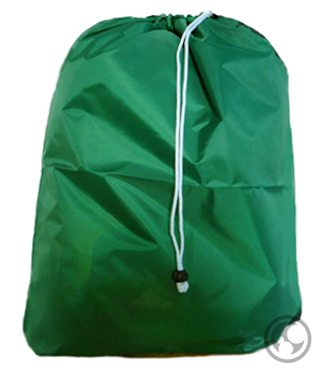 Medium Nylon Laundry Bag, Green