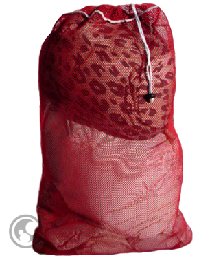 Large Mesh Laundry Bag, Red
