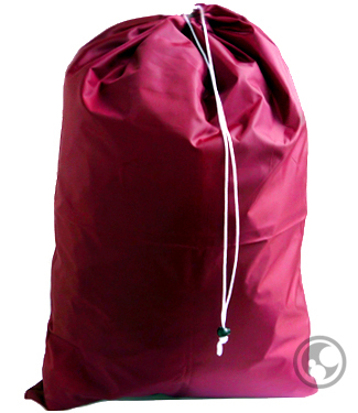Extra Large Nylon Laundry Bag, Burgundy