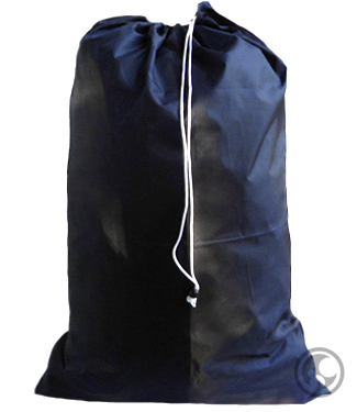 Large Nylon Laundry Bag, Navy Blue