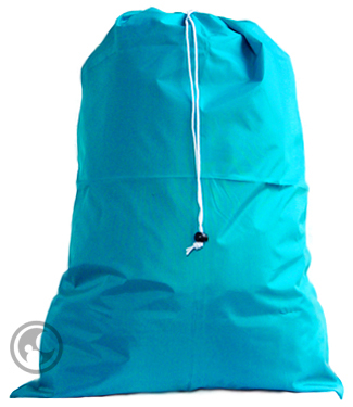Large Nylon Laundry Bag, Teal