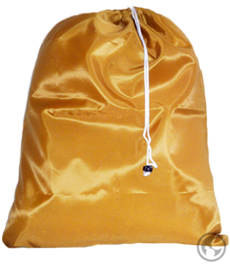 Small Nylon Laundry Bag, Gold