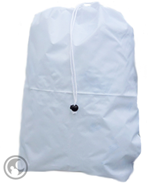 Small Nylon Laundry Bag, White