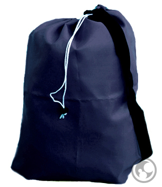  Lunarable Blue Nautical Laundry Bag, Simple Anchor in