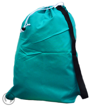 Laundry Bag Teal Strapped