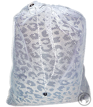 Small Mesh Laundry Bag, White